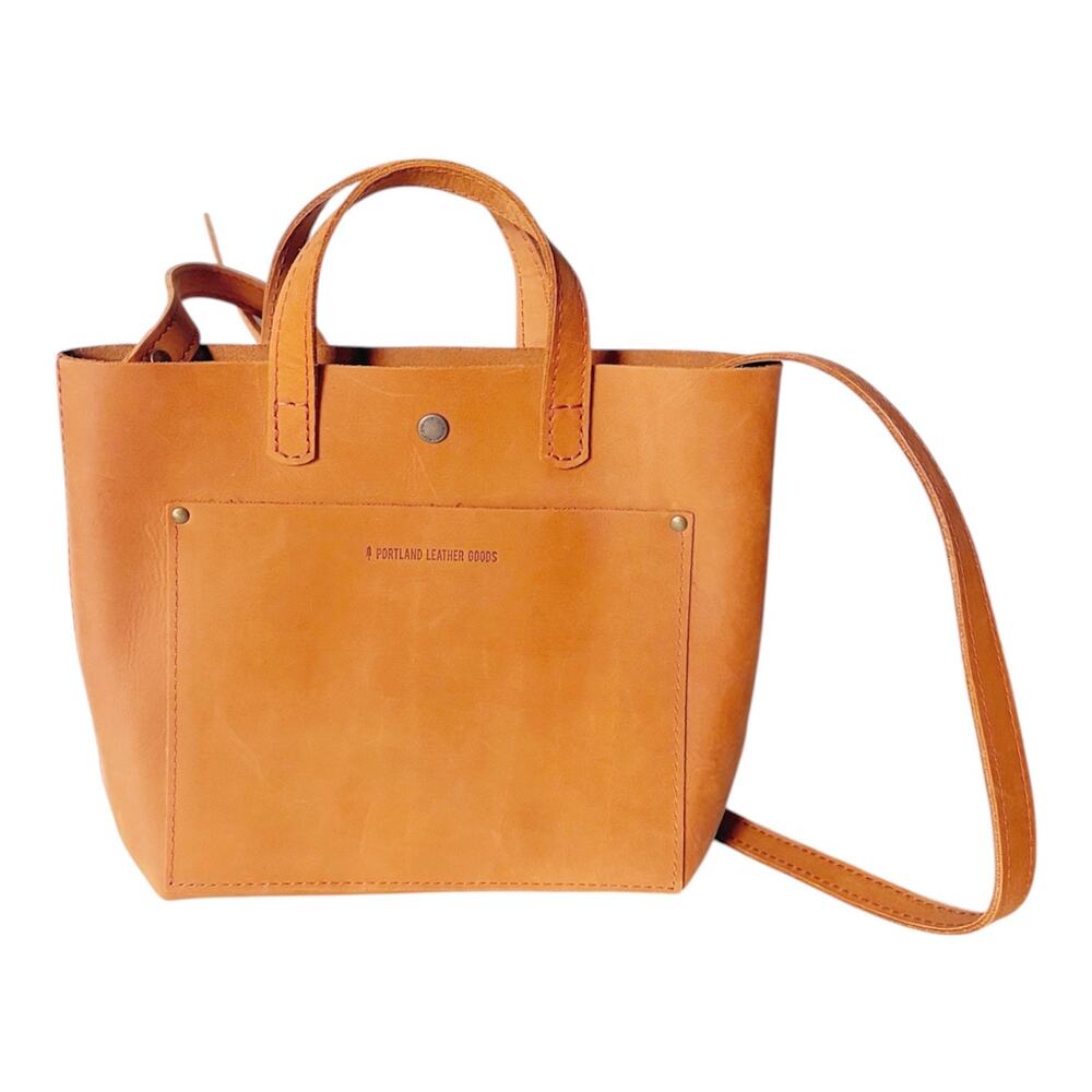 Portland Leather Goods Mini Crossbody Peach BNNU Tan Brown